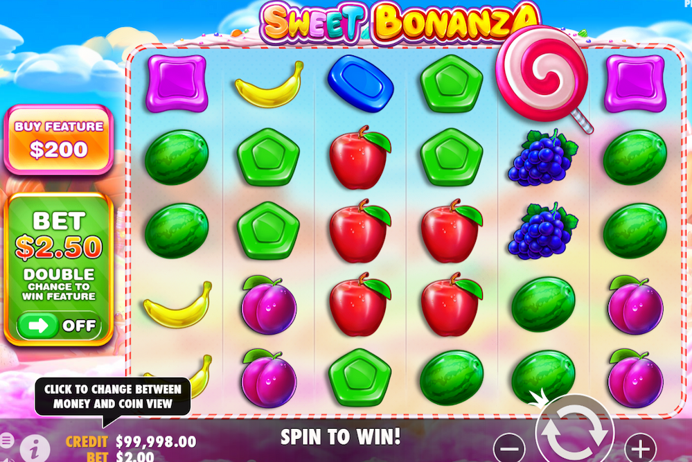 Mechanika gry Sweet Bonanza